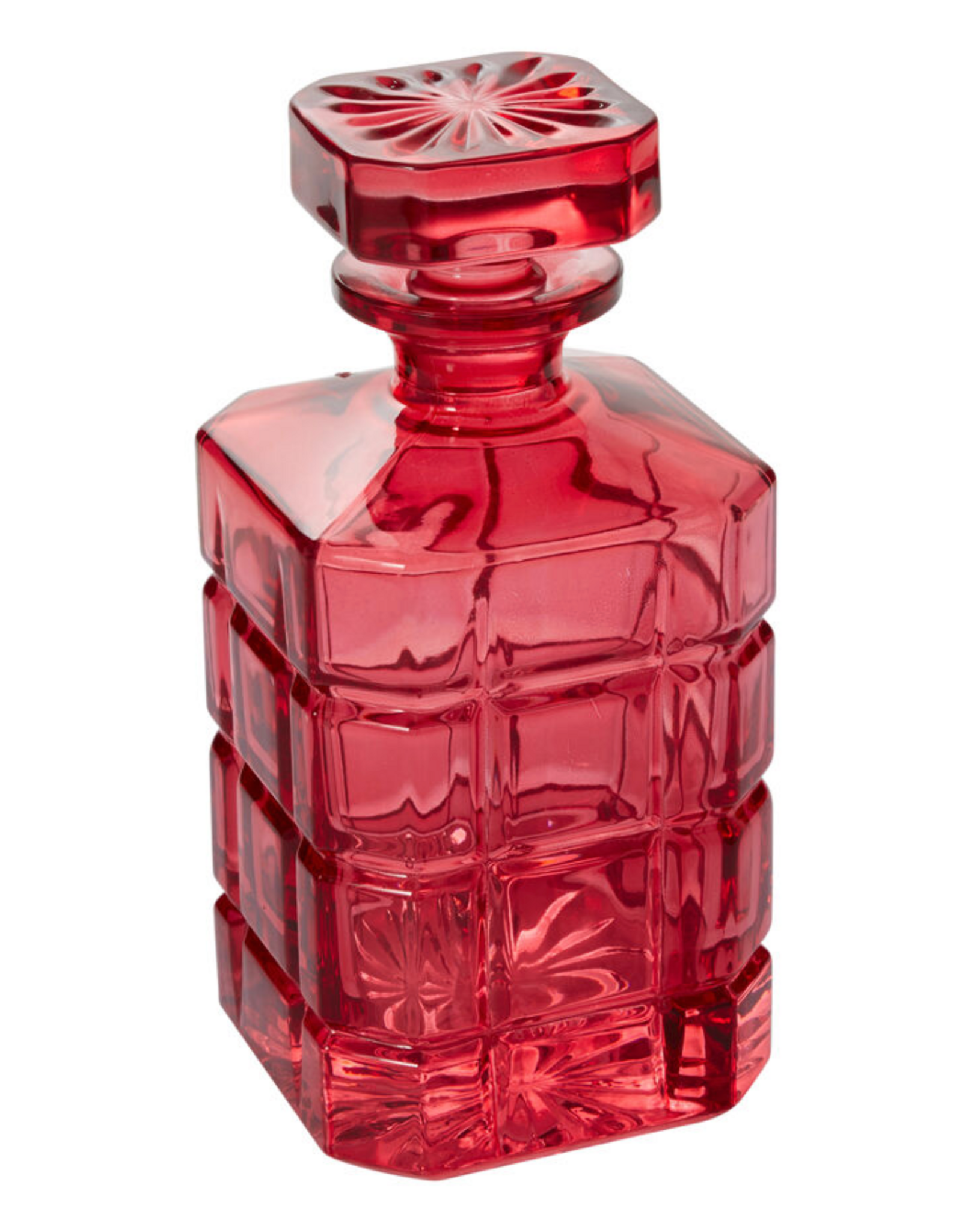 Small Red Baudelaire Decanter H8"