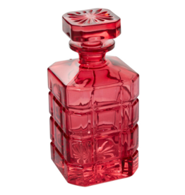 Small Red Baudelaire Decanter H8"