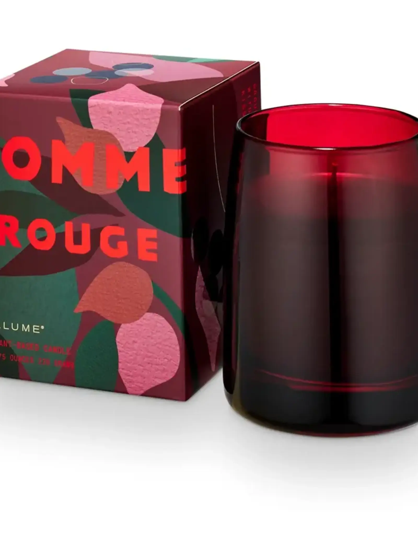 Pomme Rouge Boxed Glass Candle