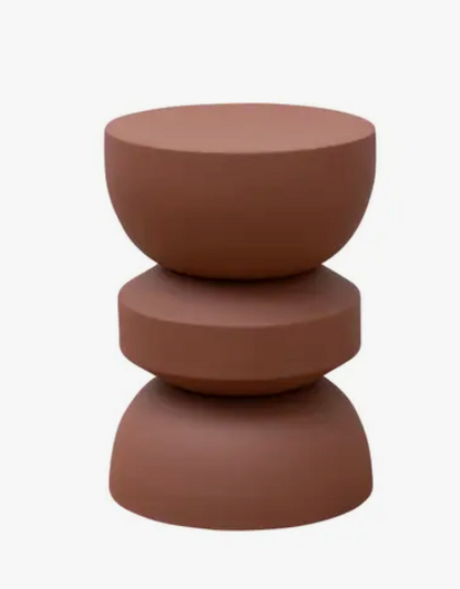 Terracotta Forms Metal Side Table H18" D12.5"