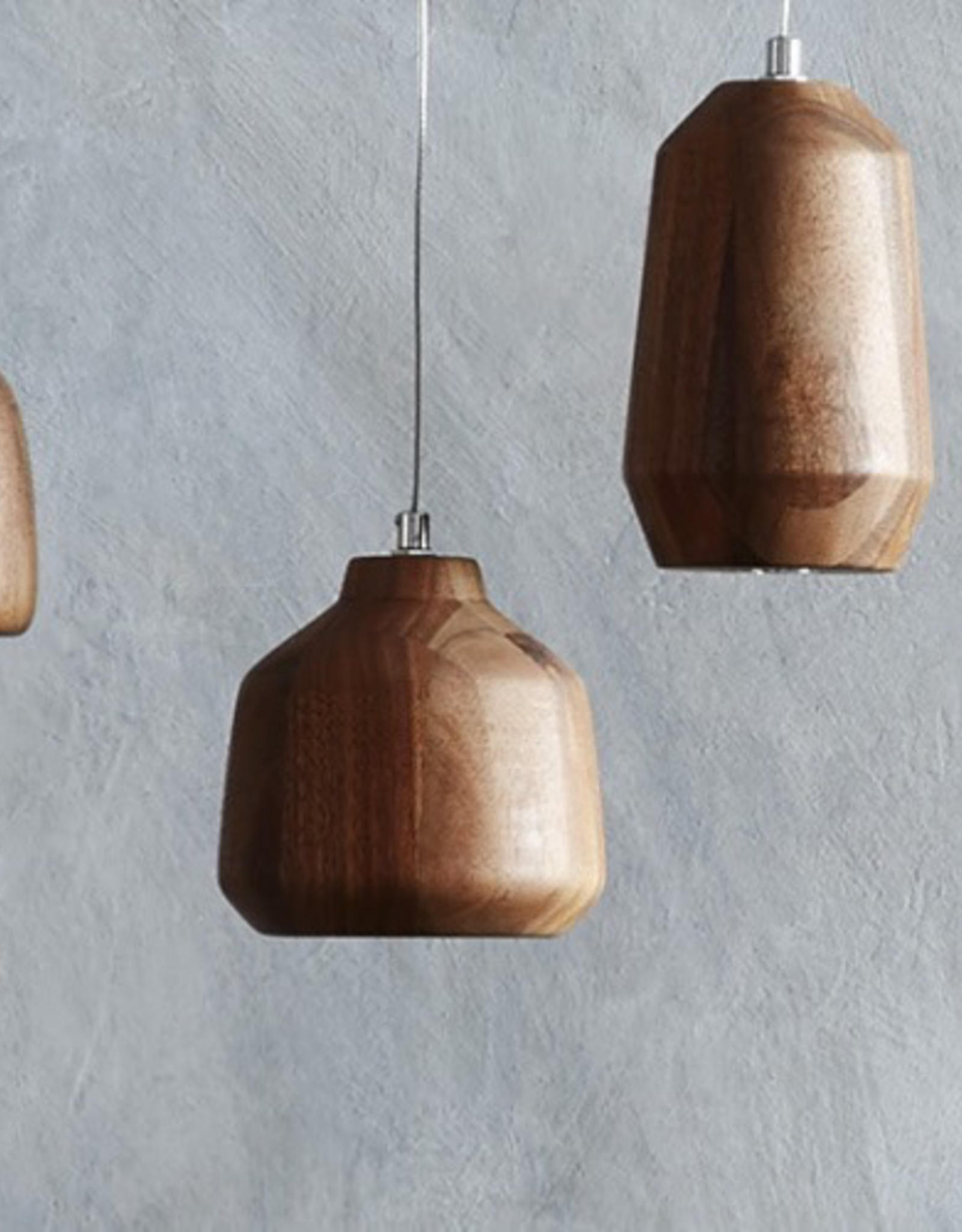 Wallise Walnut Low Bezeled Pendant Lamp Reg $99  Now $40