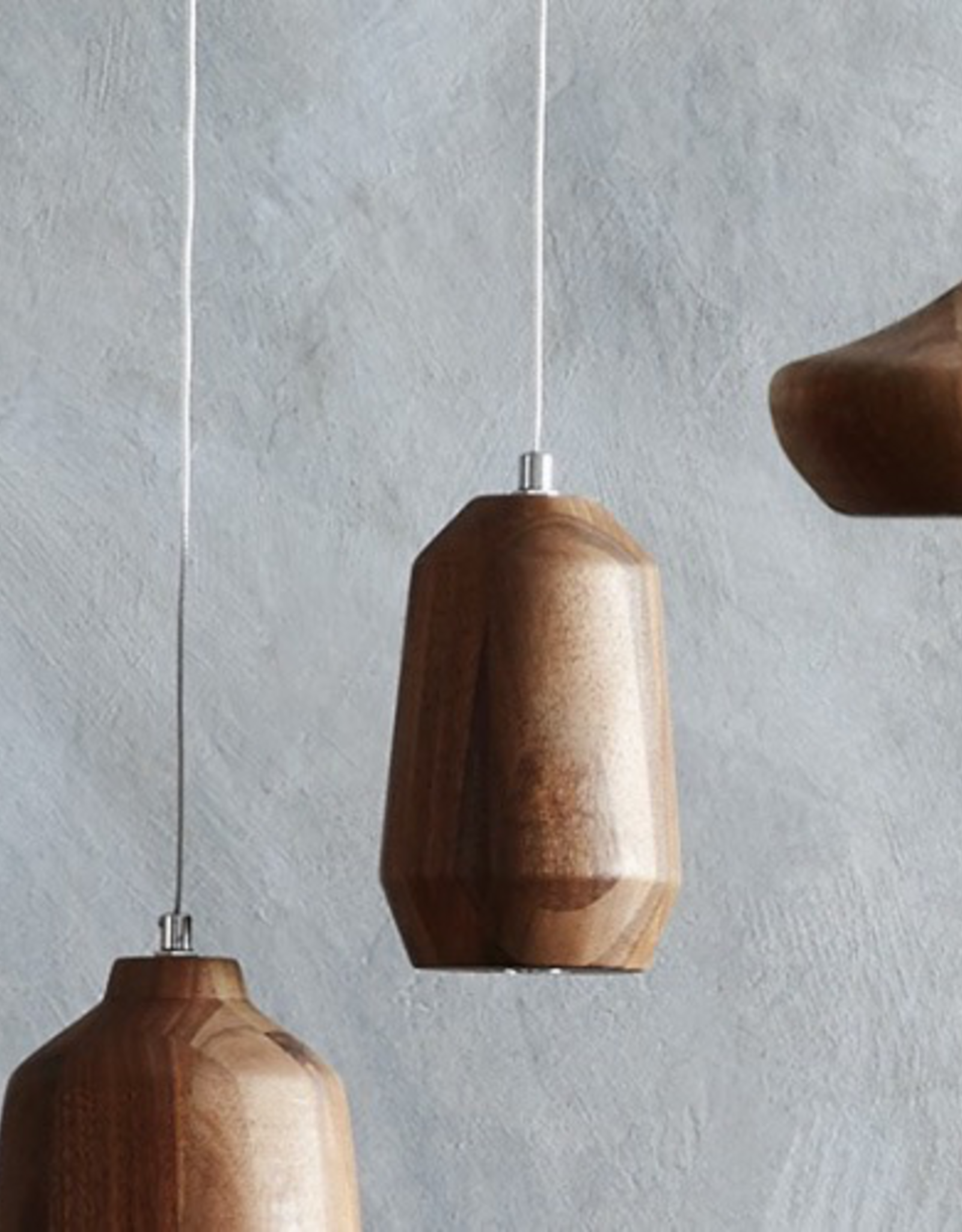 Wallise Walnut Tall Bezeled Pendant Reg $99  Now $40