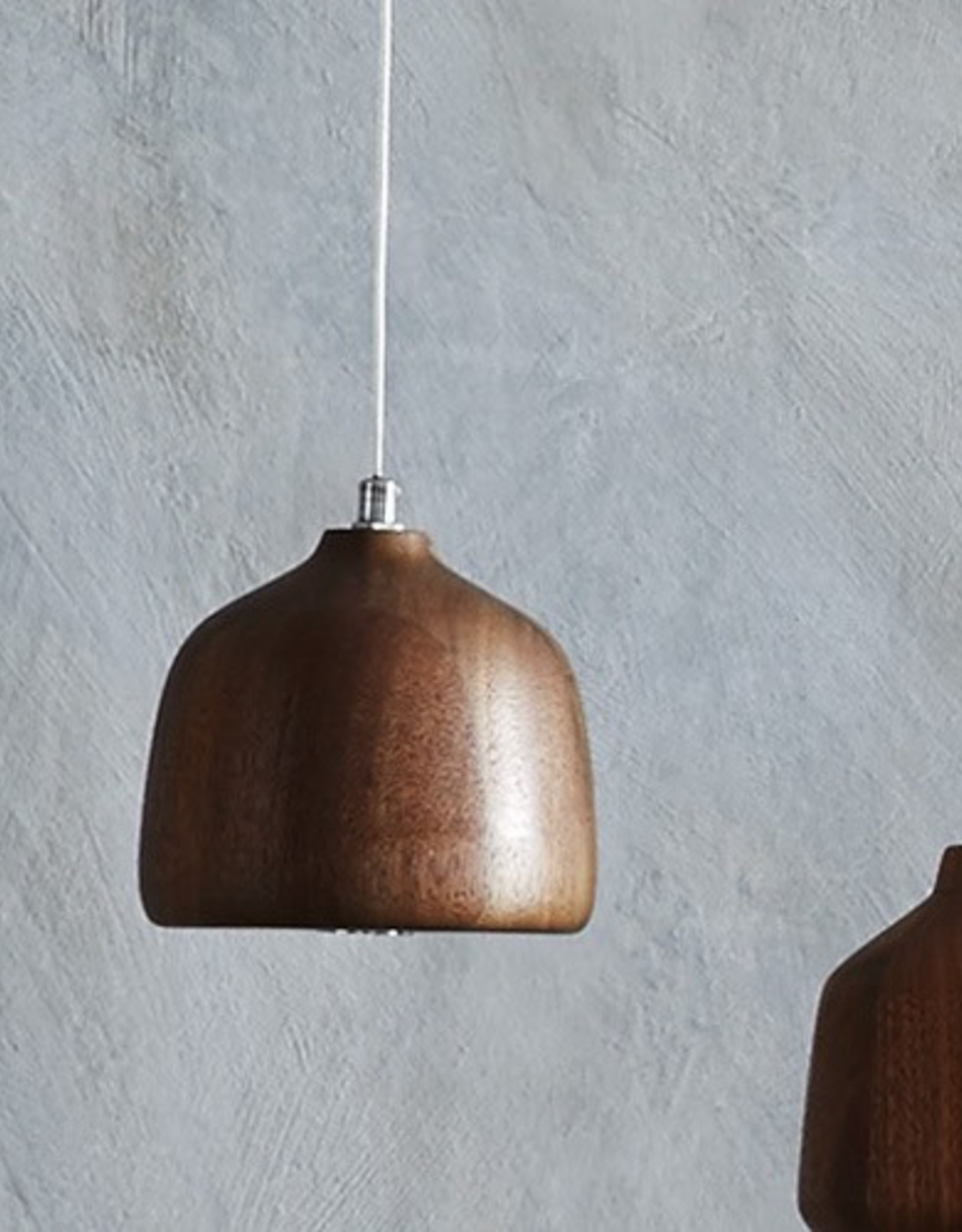 Wallise Walnut Bell Pendant Bell Lamp