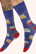 Men's Socks - Vintage Van in Denim