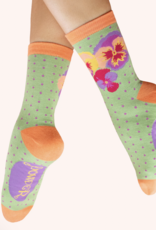 Socks - Spring Pansies