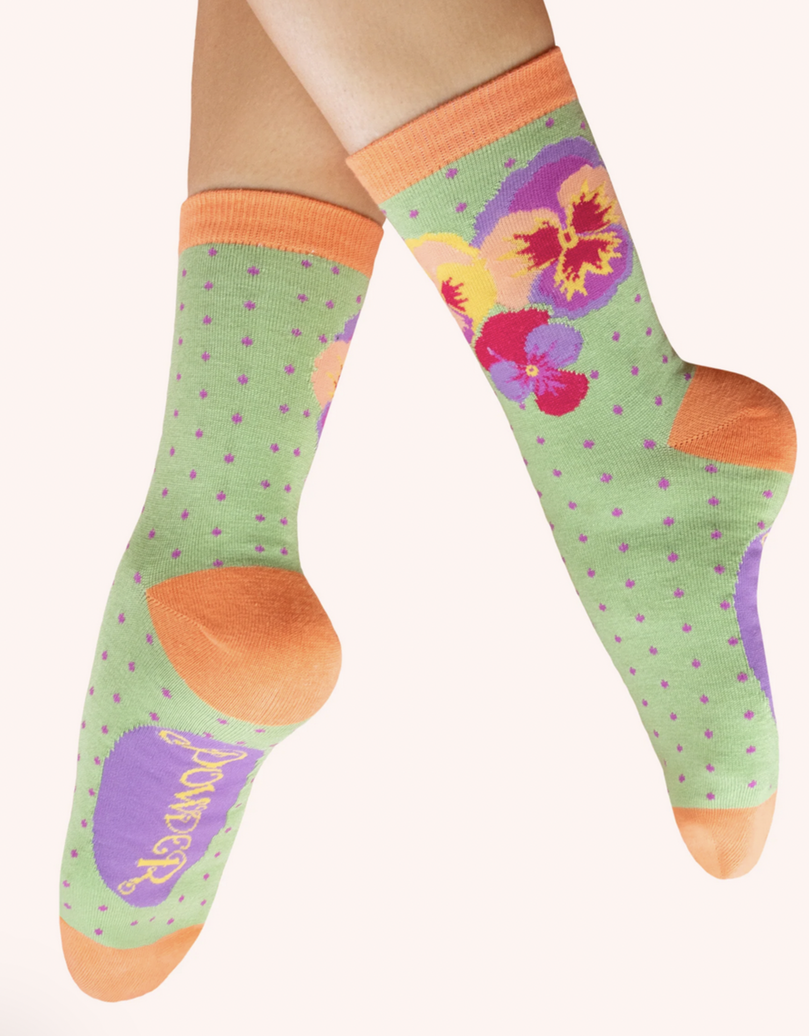 Socks - Spring Pansies