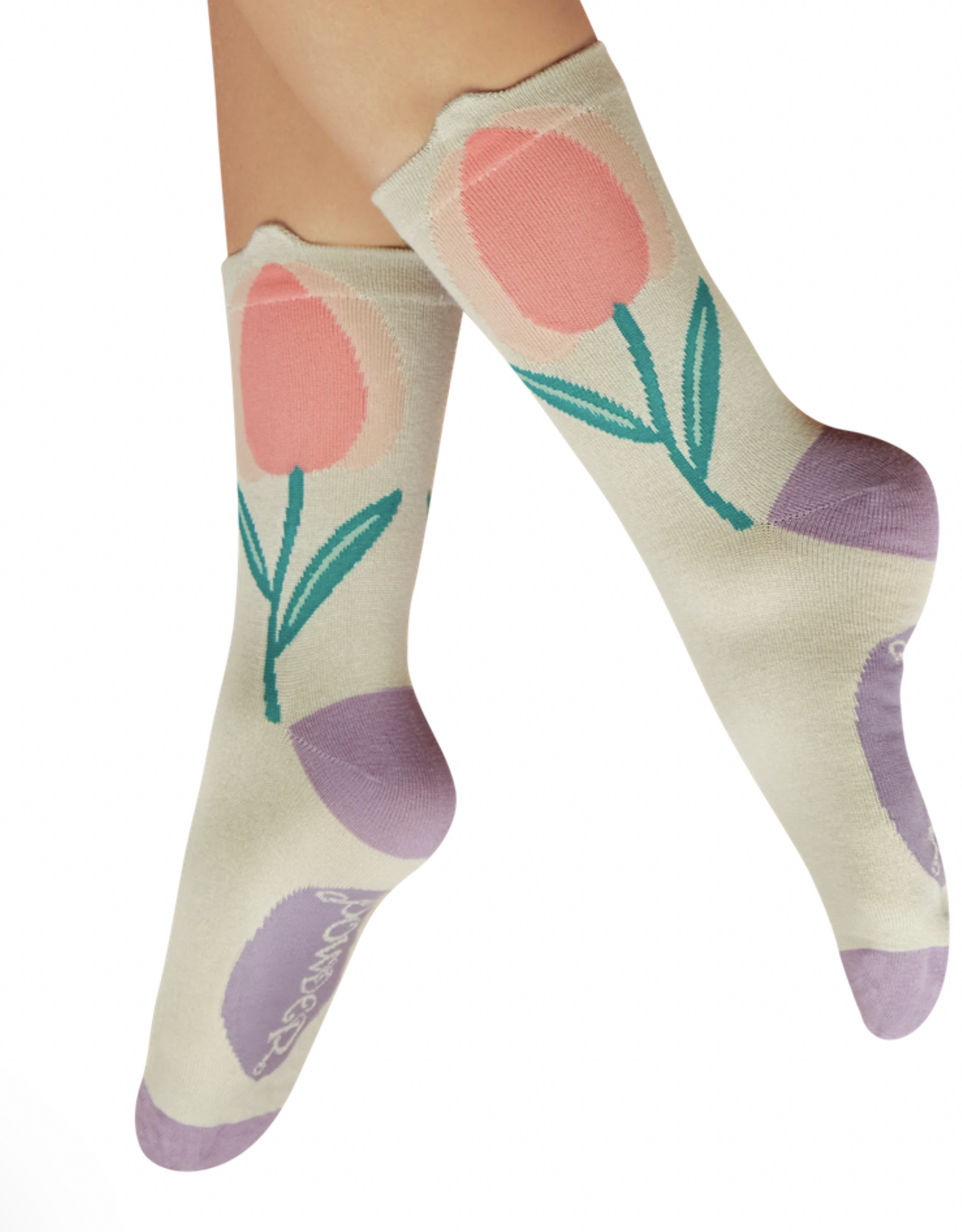 Socks - Tulip in Coconut