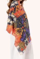 Trailing Floral Cotton Scarf