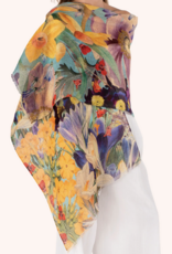 Spring Flora Linen Cotton Mix Scarf