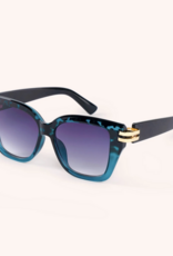 Sunglasses - Philomena in Teal/Tortoise