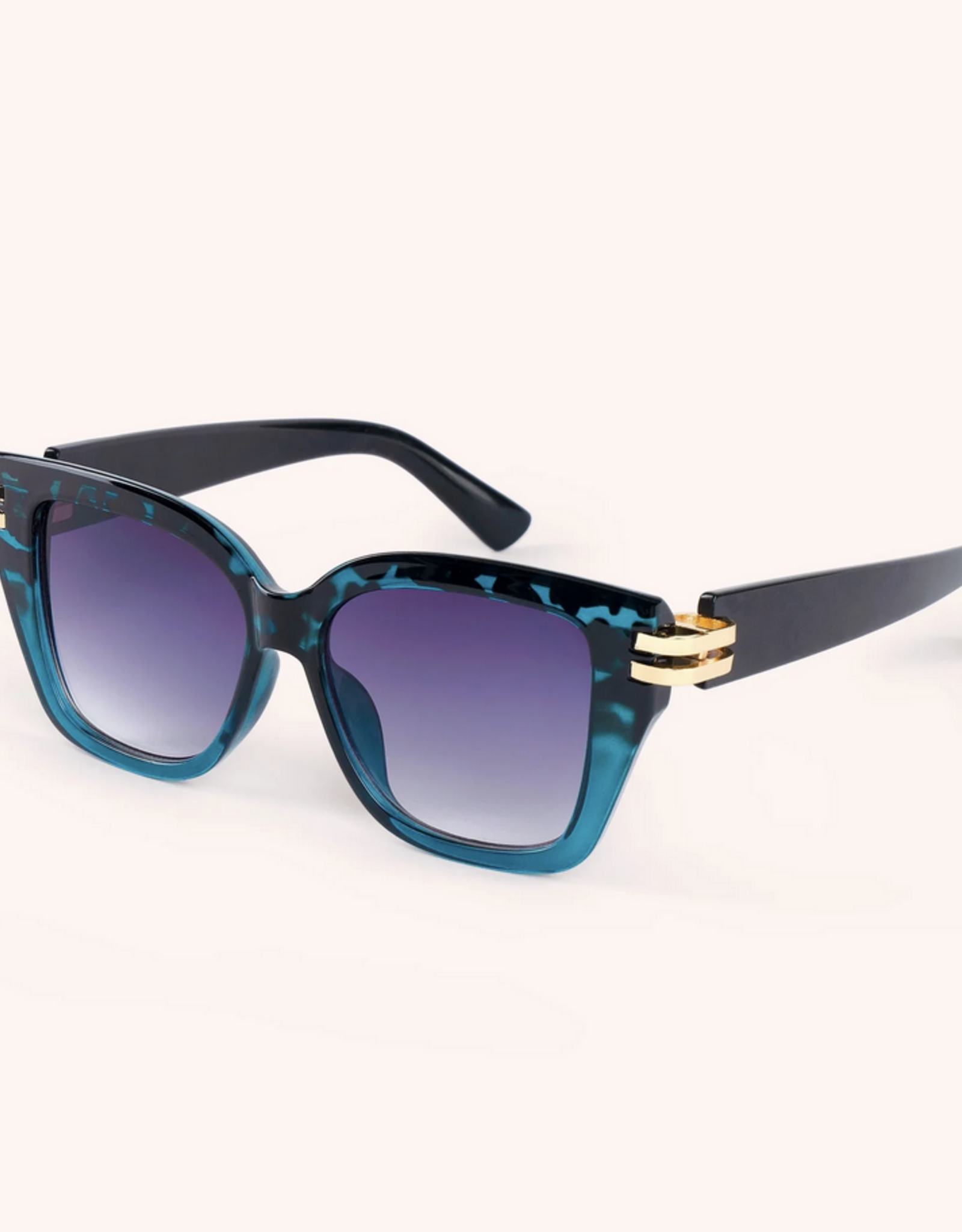 Sunglasses - Philomena in Teal/Tortoise