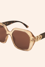 Sunglasses - Rylee Luxe in Nude/Tortoise