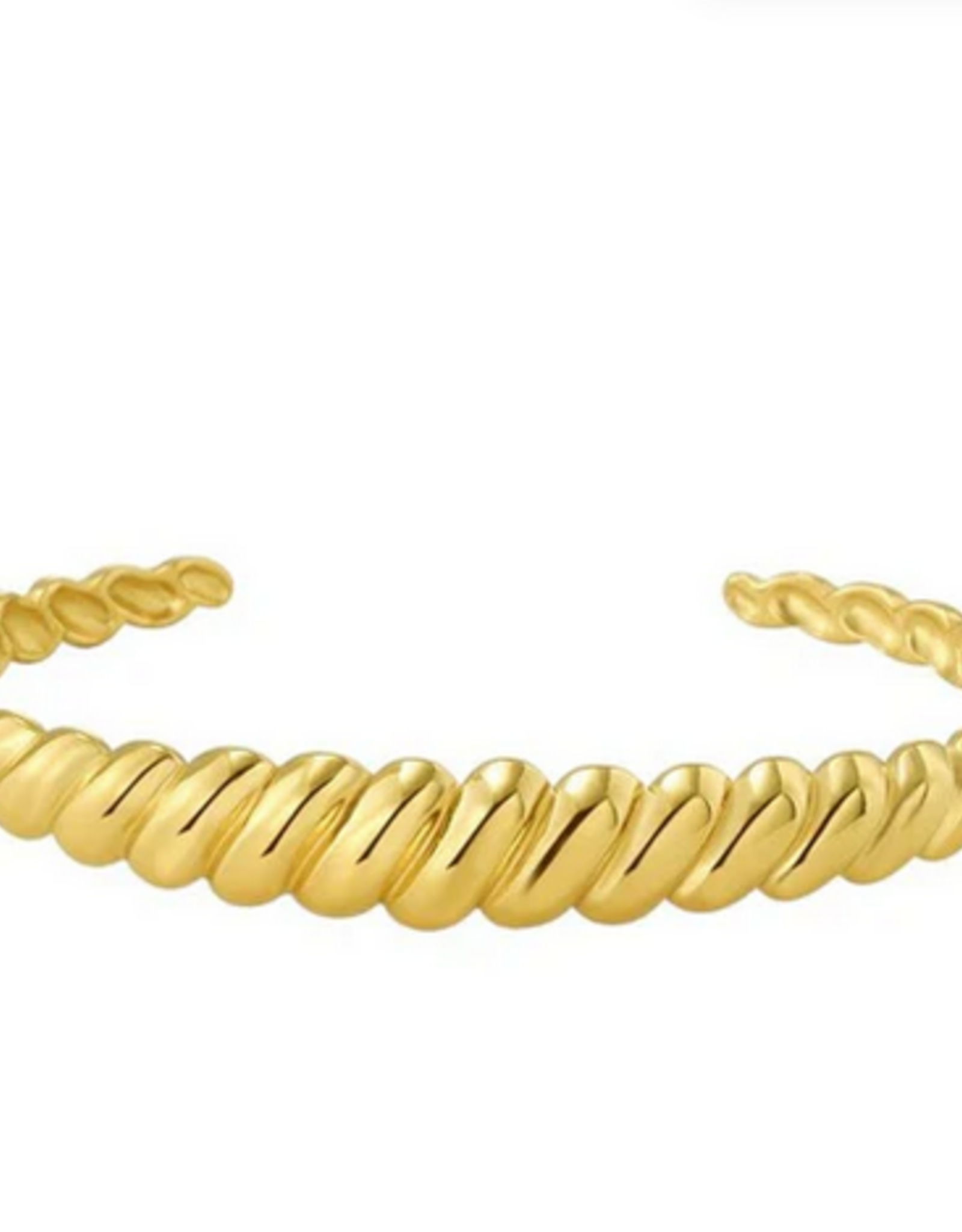Croissant Cuff Bracelet - Gold