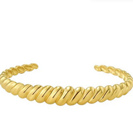 Croissant Cuff Bracelet - Gold
