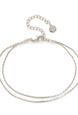 Silver Dion Layered Bracelet