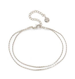 Silver Dion Layered Bracelet