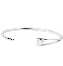 Lila Cuff with Moonstone - Silver