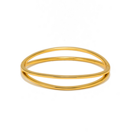 Latitude Click Bangle - Gold