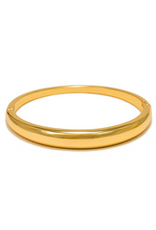 Crest Click Bangle - Gold