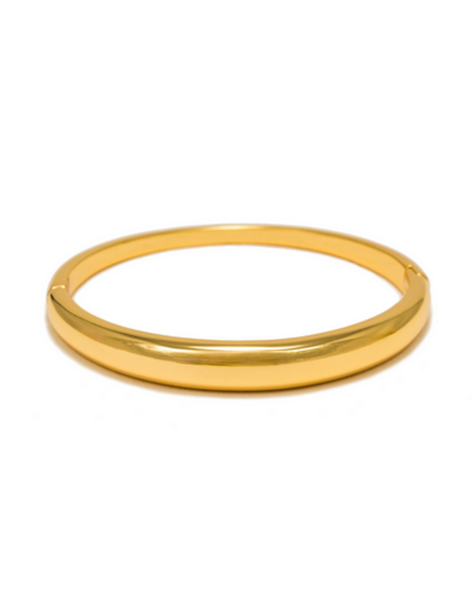 Crest Click Bangle - Gold