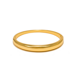 Crest Click Bangle - Gold