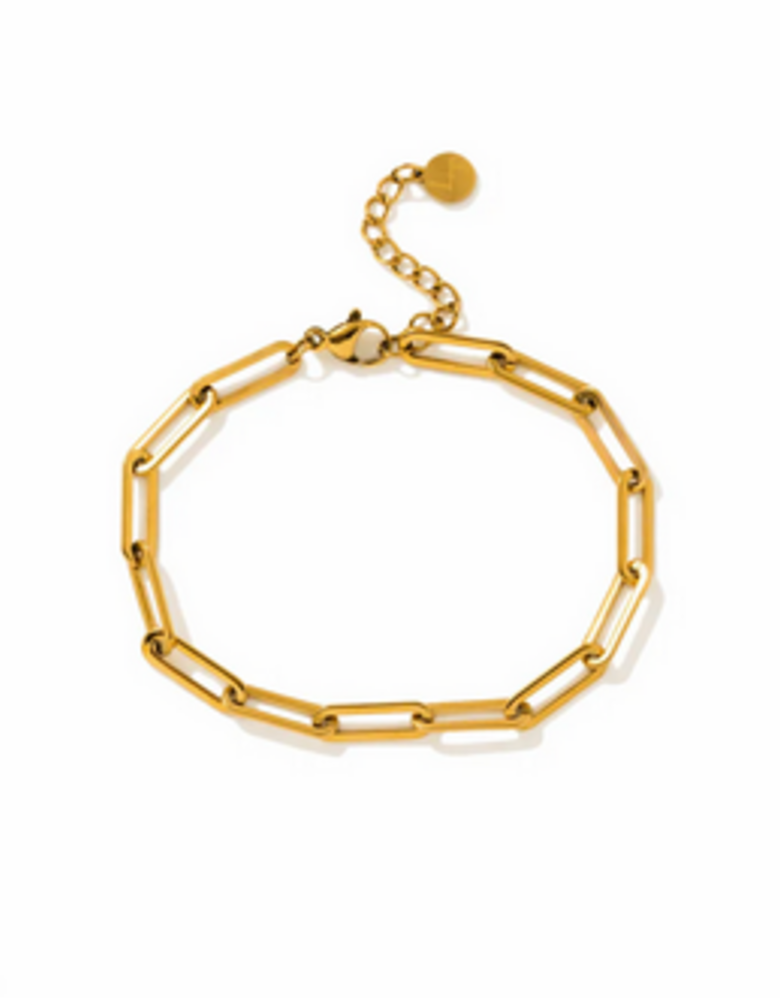 Bold Paperclip Bracelet - Gold