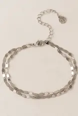 Cleo Double Bracelet - Silver