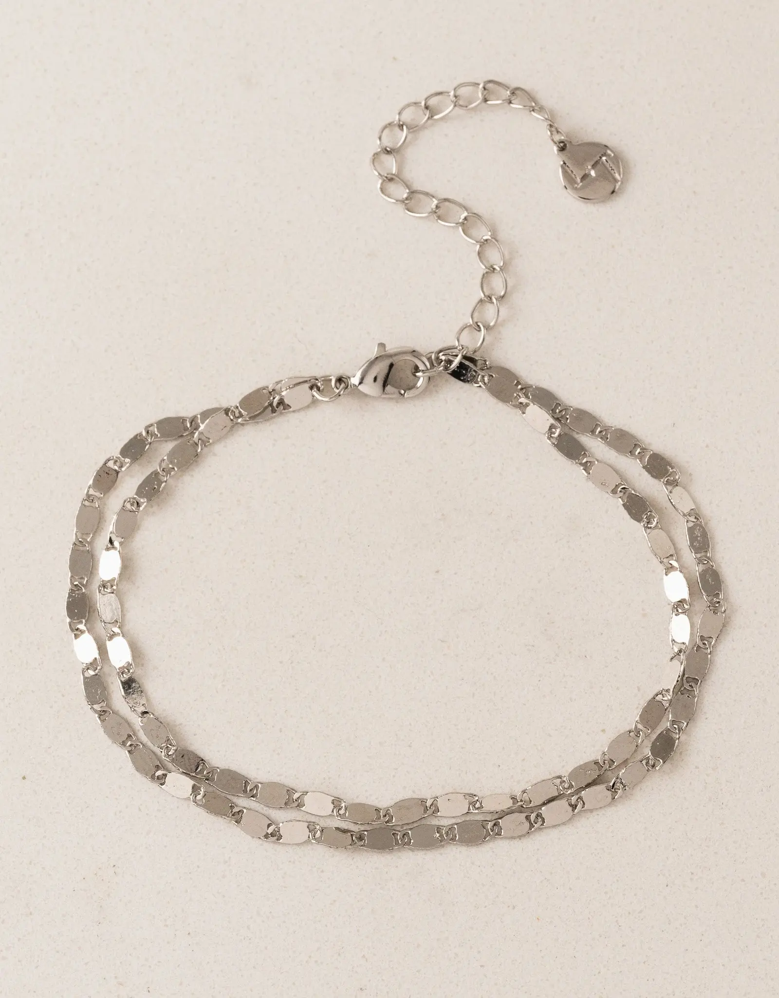 Cleo Double Bracelet - Silver