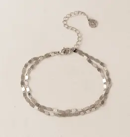Cleo Double Bracelet - Silver