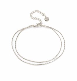 Silver Dion Layered Bracelet