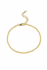 Singapore Chain Gold-Filled Bracelet