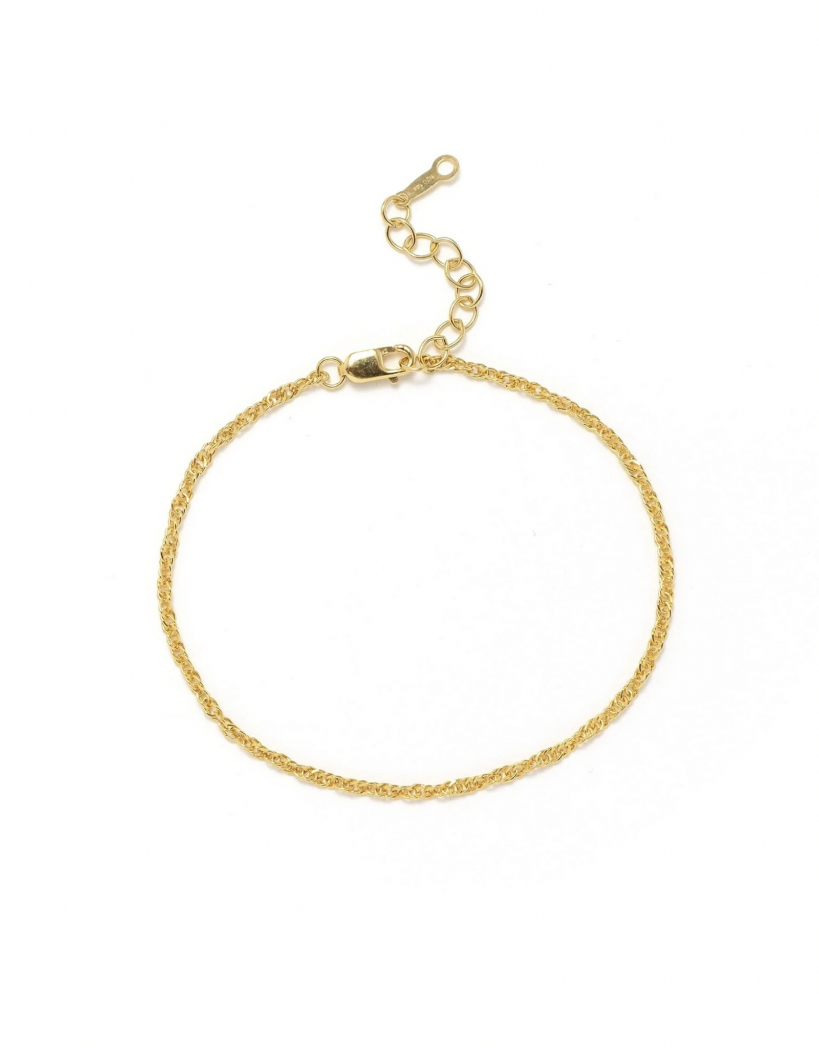 Singapore Chain Gold-Filled Bracelet