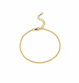 Singapore Chain Gold-Filled Bracelet