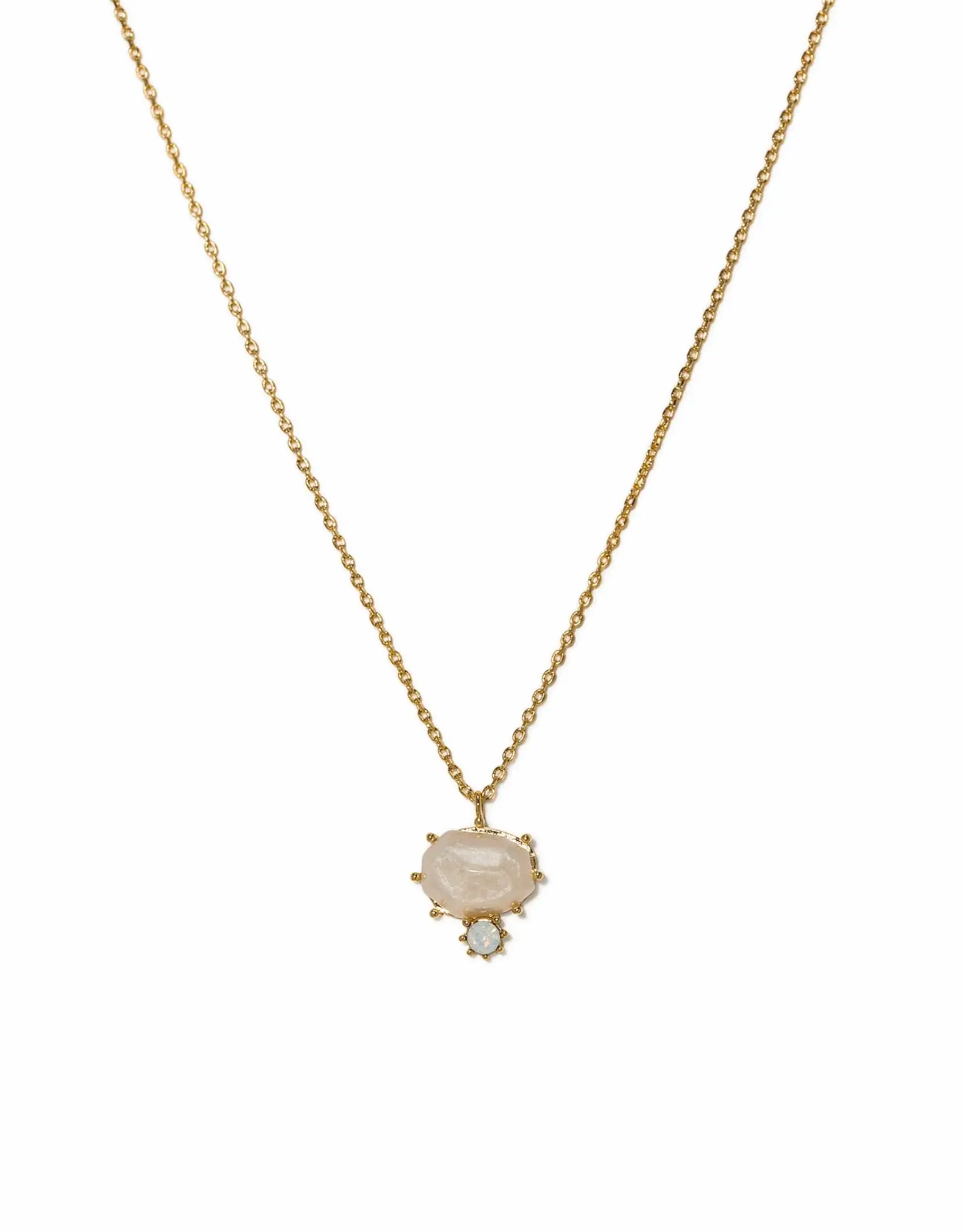 Marbelle Pendant Necklace - White