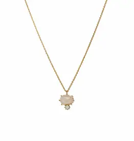 Marbelle Pendant Necklace - White
