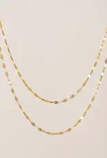 Ray Layered Necklace - Silver