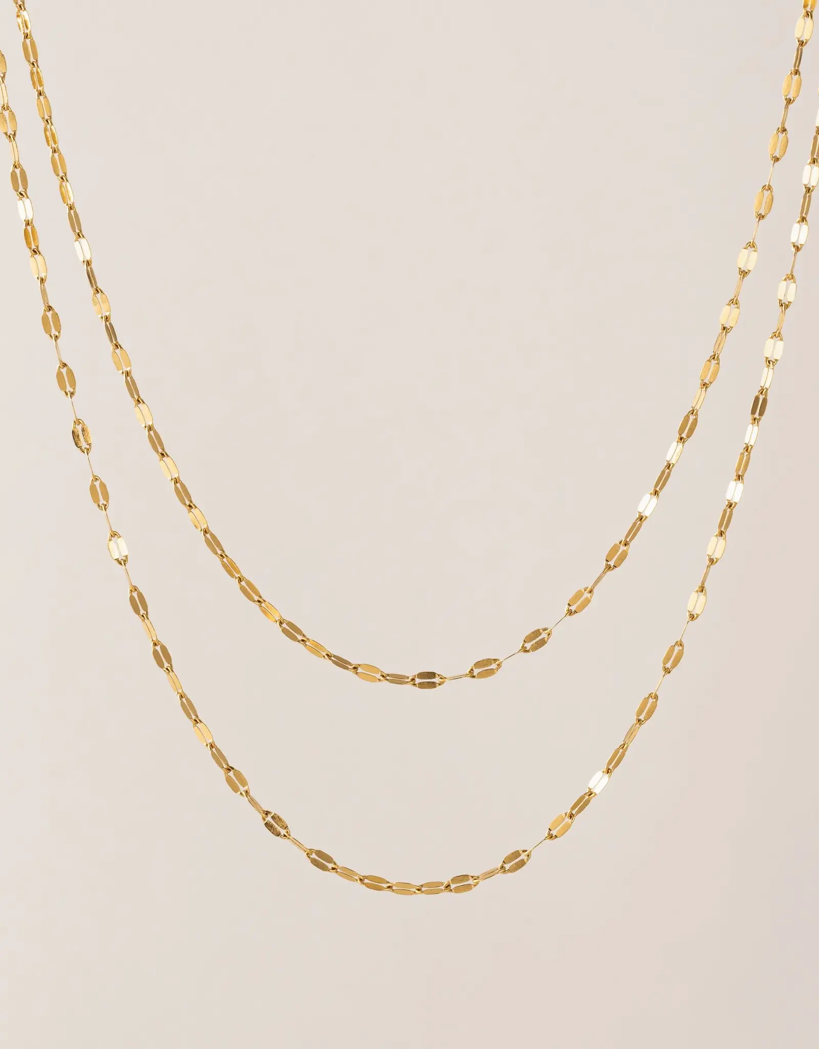 Ray Layered Necklace - Silver