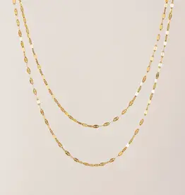 Ray Layered Necklace - Silver