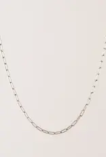 Paperclip Necklace - Silver