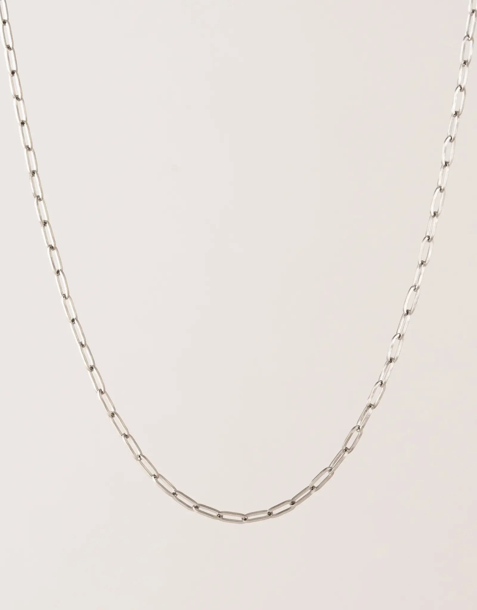 Paperclip Necklace - Silver