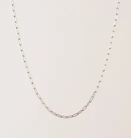 Paperclip Necklace - Silver