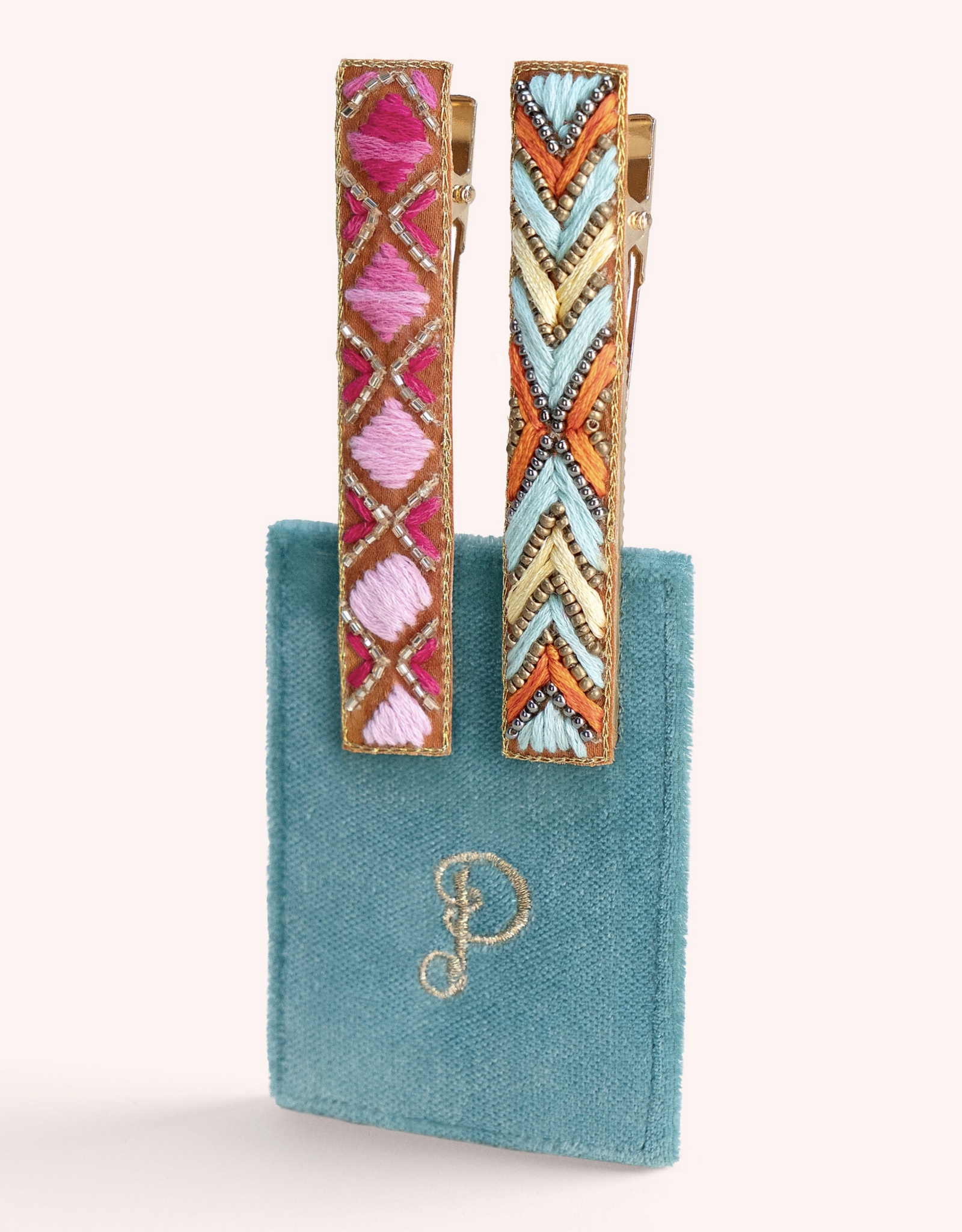 Fuschia/Summer Deco Hair Clip