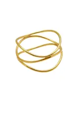 Fine Triple Wrap Ring - Gold