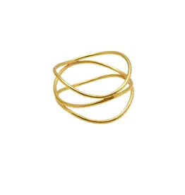 Fine Triple Wrap Ring - Gold