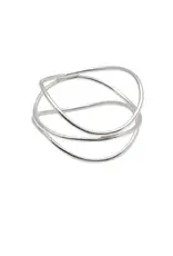 Fine Triple Wrap Ring - Silver