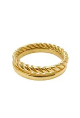 Double Wrap Ring - Gold