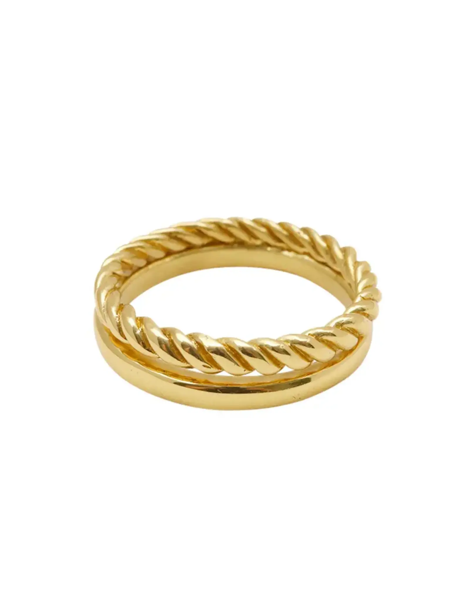 Double Wrap Ring - Gold