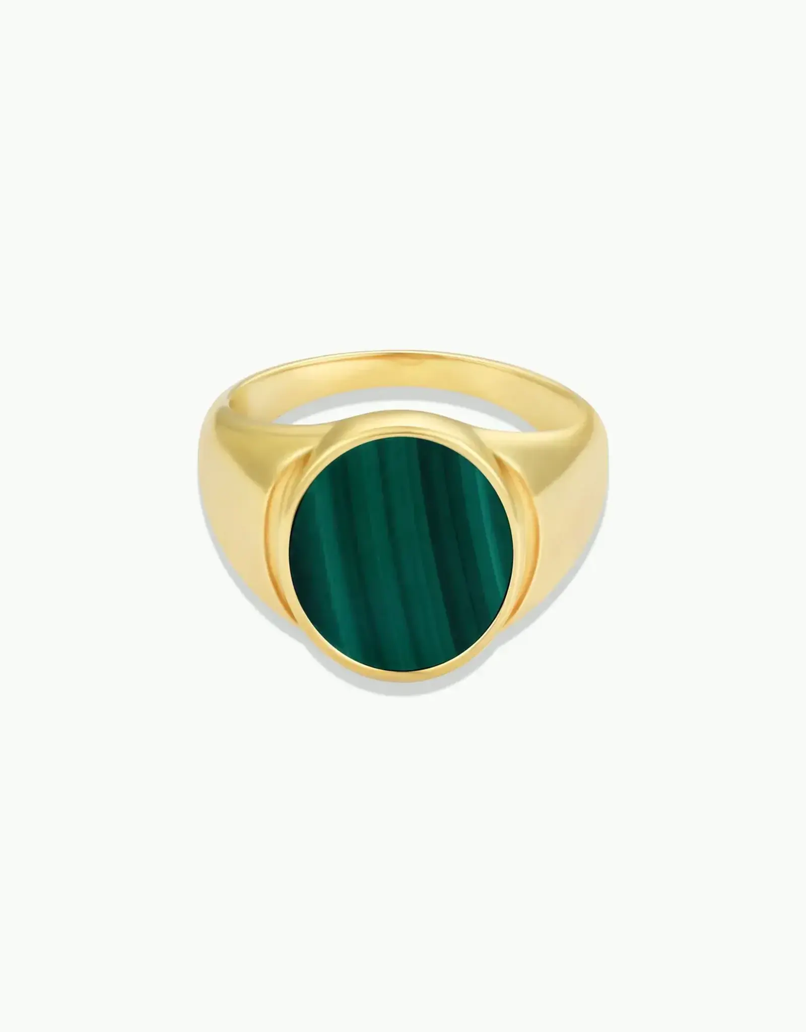 Malachite Signet Ring