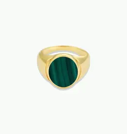 Malachite Signet Ring