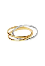 Milo Gold & Silver Band Ring